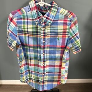 Ralph Lauren Multicolor Plaid Kids Button Down Shirt